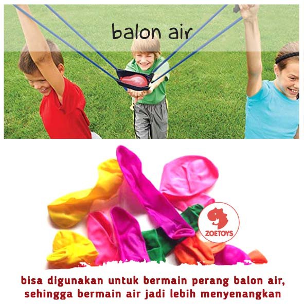 Zoetoys Balon Air 25pcs | Bahan Tebal Water Balloon | Mainan Edukasi Anak Balon Jari Unyil Kecil