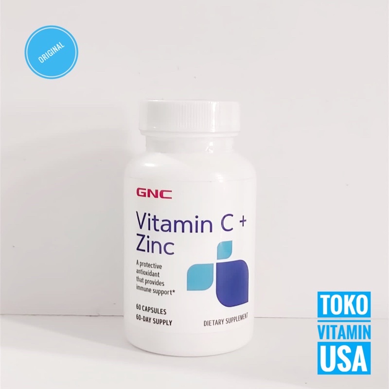 Gnc Vitamin C Plus Zinc Isi 60 Capsules Gnc Vitamin C + Zinc
