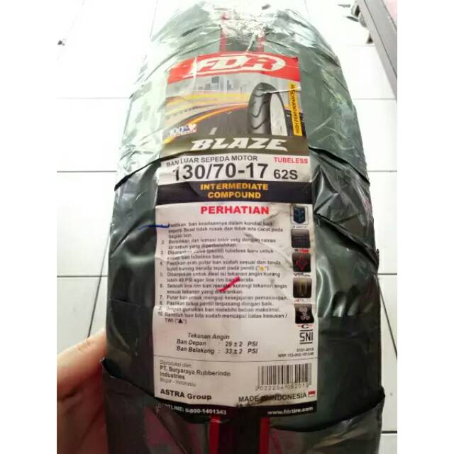 Ban FDR 130/ 70-17 Blaze Intermediate Compound Tubeless
