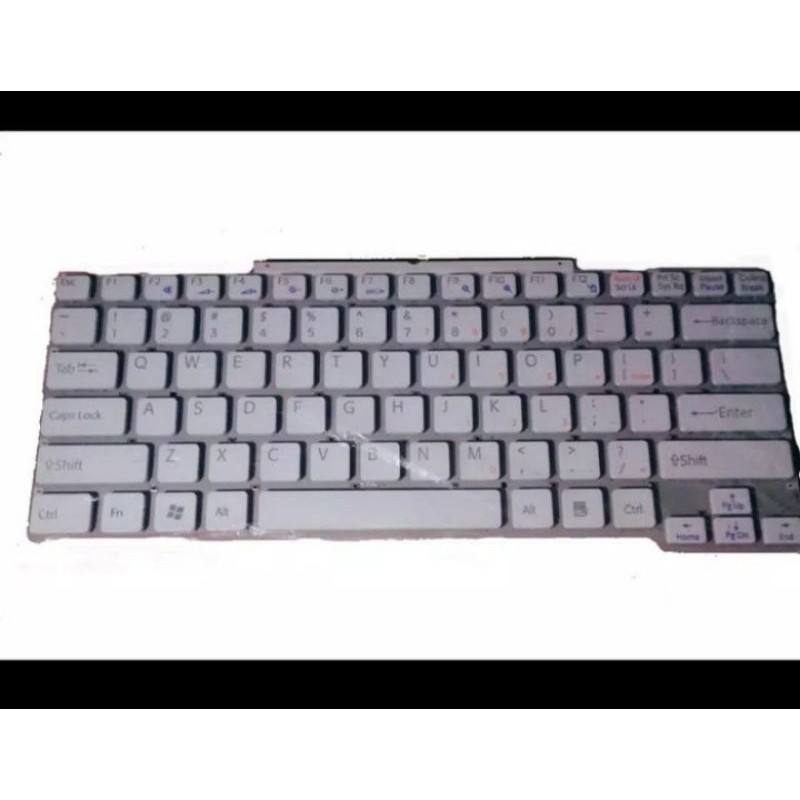 Original Sony laptop keyboard Vaio VGN-SR Series white