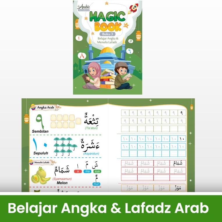 (O1L5) ✯ [Ready Stock] Buku Belajar Menulis Arab / Hijaiyah Ajaib ~ Arabic Magic Copybook Writing Book untuk Anak //Promo@hari@ini