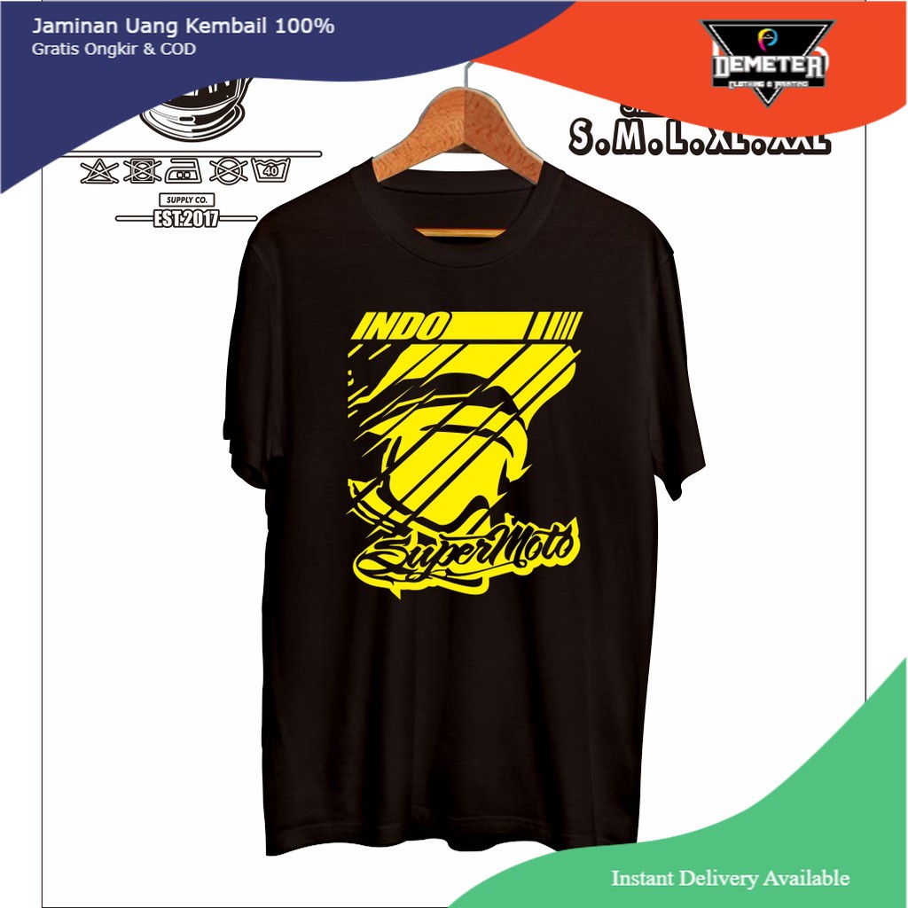 KAOS BAJU INDO SUPERMOTO SUPER MOTO RACING BALAP MOTOR - DEMETER CLOTH