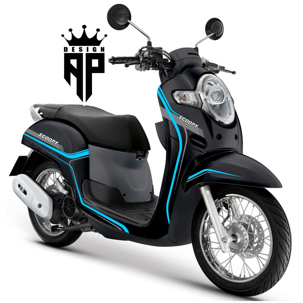 Sticker Decal Full body Scoopy Kekinian New Sticker Scoopy skopi karbu 2010 2011 2012 2013 2014 2015
