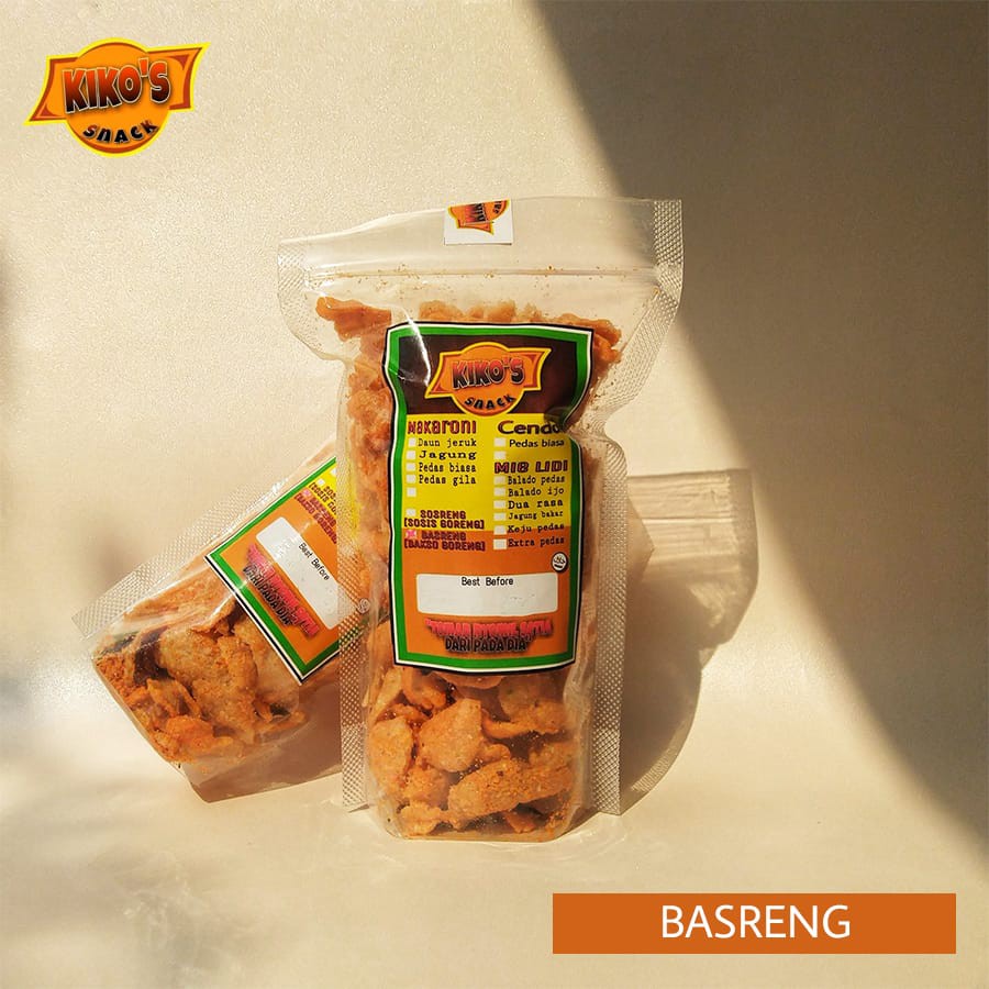 

Kiko's snack Keripik basreng (Bakso Goreng)