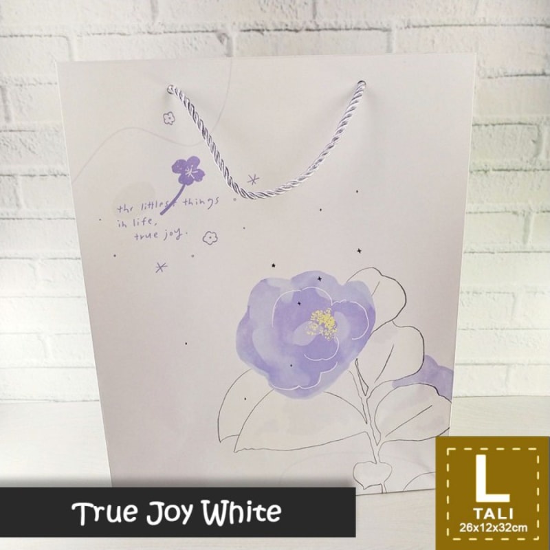 

Paper Bag Tali Motif / Tas Kado Ultah - L TALI TRUE JOY & PEACE