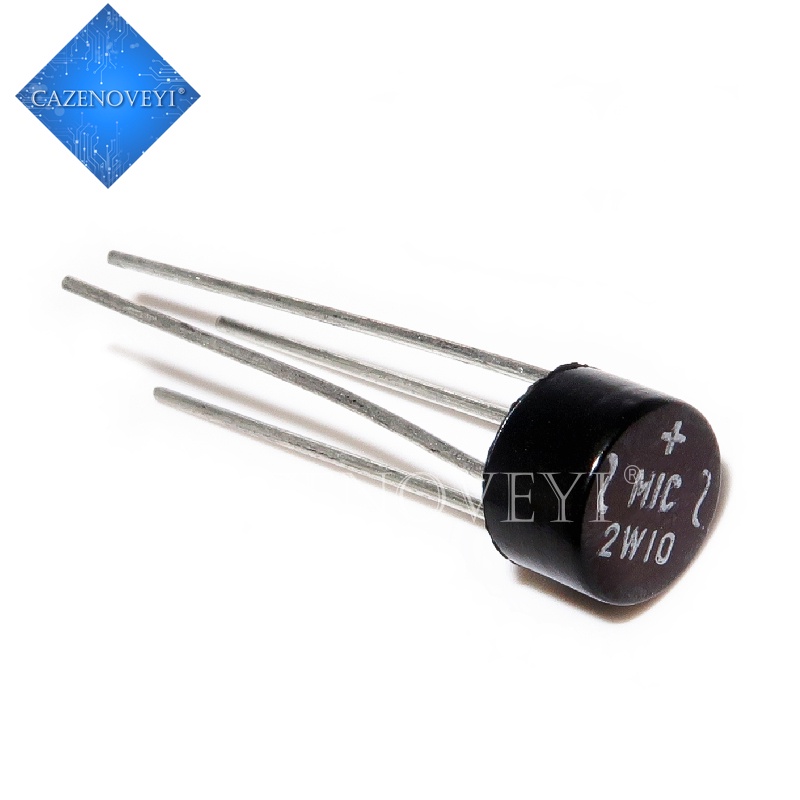 10pcs / lot Bridge Rectifier 2W10 2W08 2A 1000V 1A 1000V