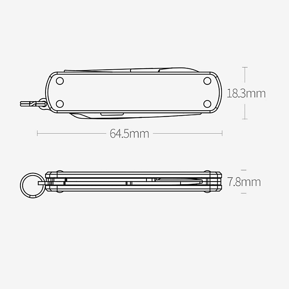 NEXTOOL KT5026B - Pisau Lipat 4-in-1 EDC Tool Multifungsi