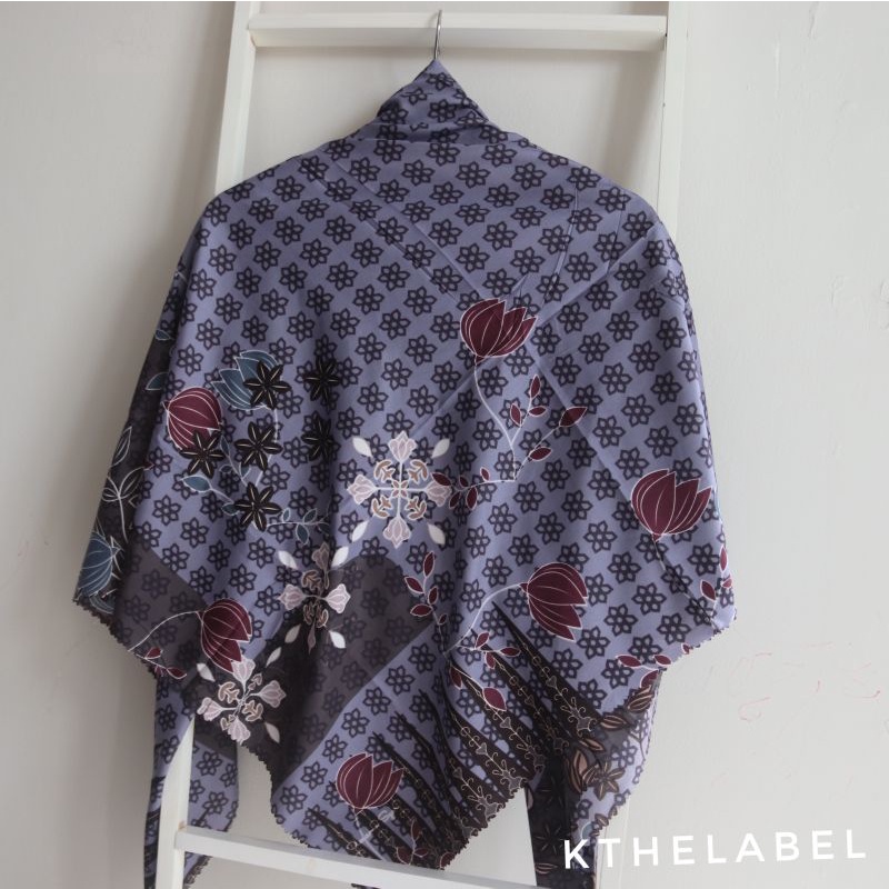 H156 - Segiempat Voal Syari 130x130 / Hijab Segiempat Syari / Jilbab Segi Empat Jumbo Motif Umama-Jeans