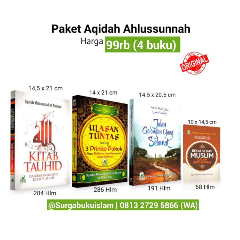 paket akidah ahlussunnah (4 buku)