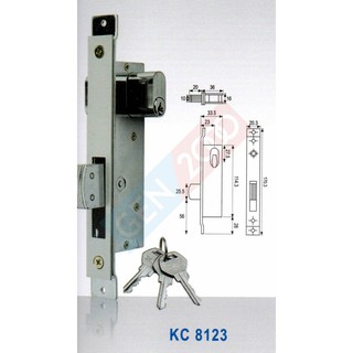  Kunci  Pintu  Aluminium  Lock KC 8123 Dekkson  Door Aluminium  