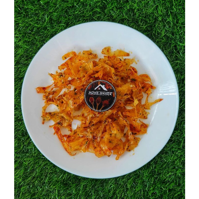 

Keripik singkong - Pedas - Gurih renyah - HomeSnackk