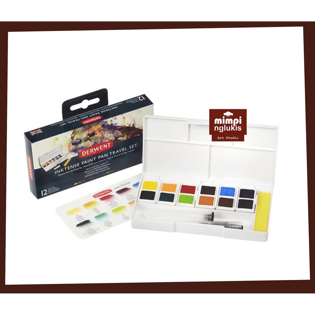 

Derwent Inktense Paint Pan Travel Set Palette #01