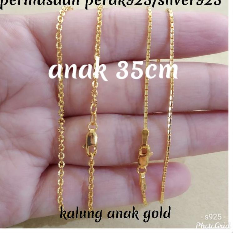 New Discount KALUNG ANAK 3GRAM PERAK 925 LAPIS EMAS KUNING KL.