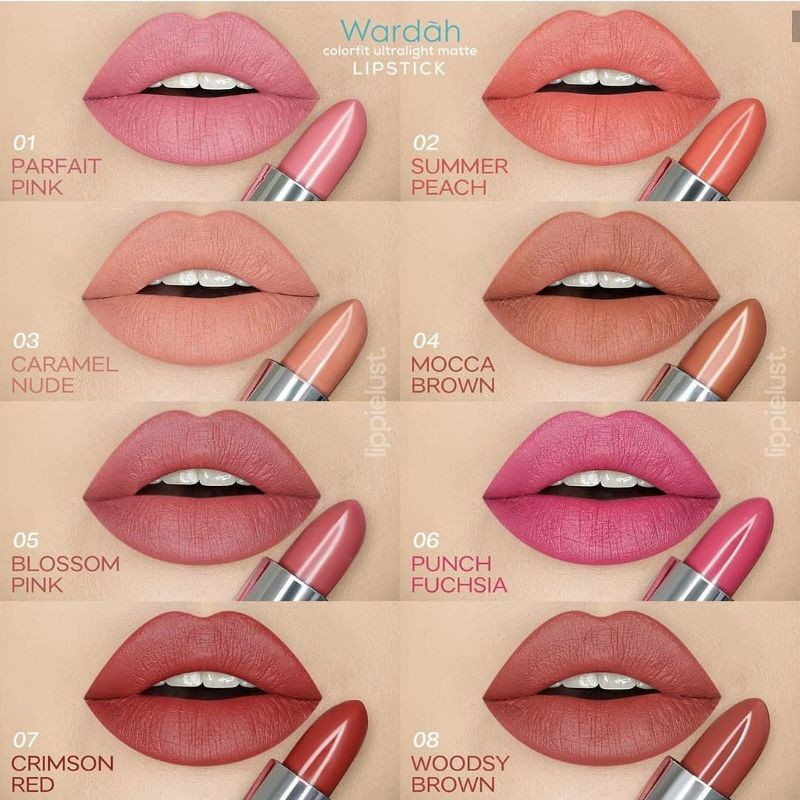 WARDAH Colorfit Ultralight Matte Lipstick 3,6 gr | Korea Edition