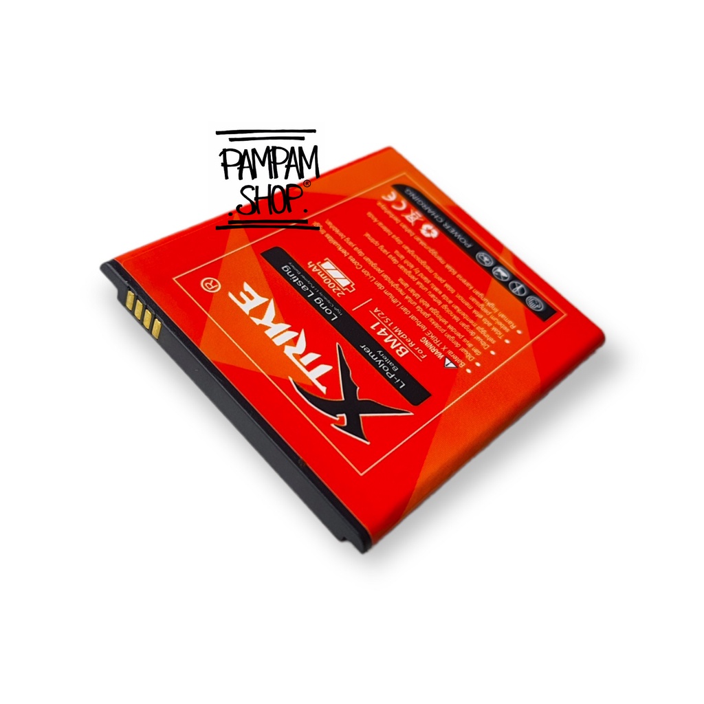 Baterai XTRIKE Double Power Original XiaoMi BM41 Redmi 1 1S S Batre Batrai Battery Handphone HP Ori