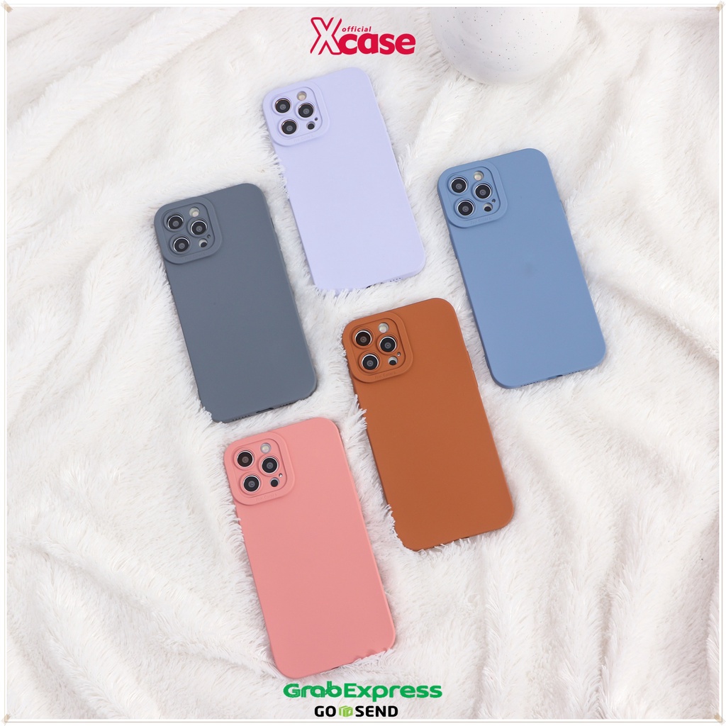 Casing iPhone 7 8 SE 7+ 8+ X XR XS 11 12 13 MINI PRO MAX Silicone Matte Edge ProCamera Case (2)