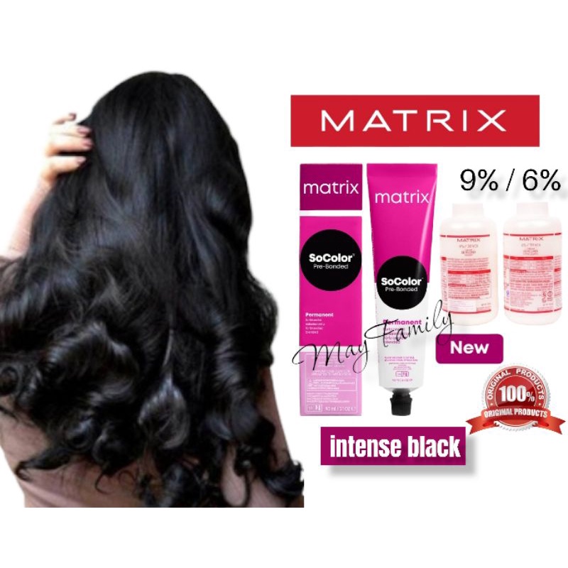 matrix socolor 1.0/1NN intense black + oxydant