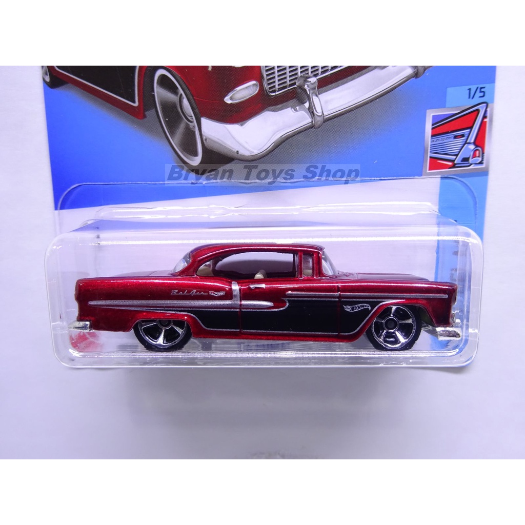 Hot Wheels 55 Chevy Merah