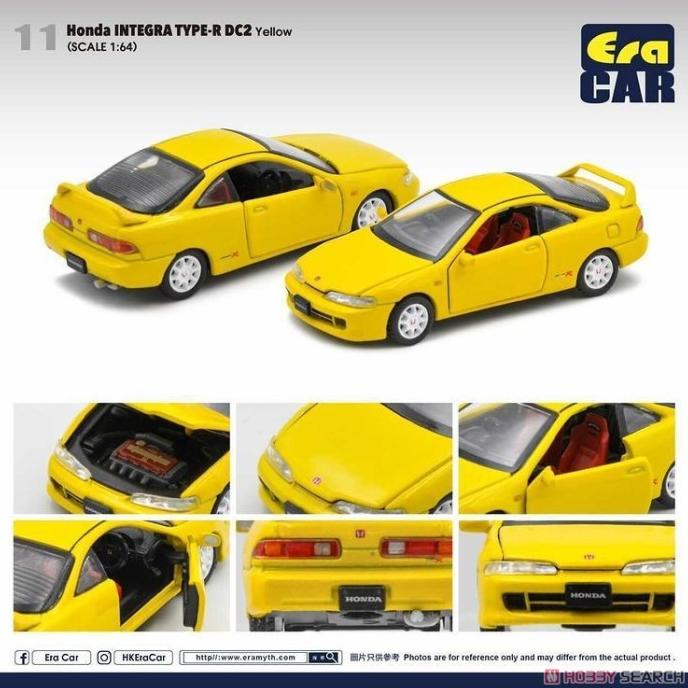 ERA CAR Honda Integra Type R DC2 - Yellow Eracar Diecast Mobil