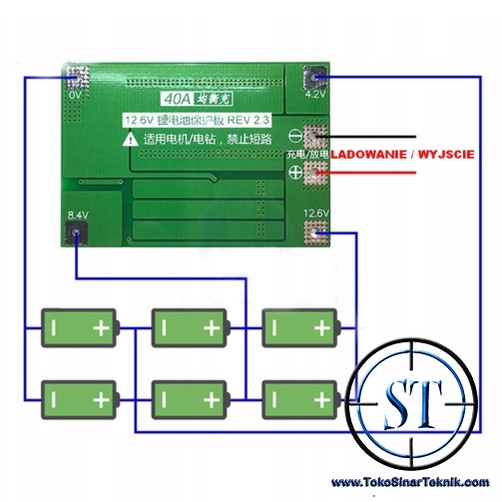 3S 40A Module Battery Baterai Case Charger Lithium Lion Cell 40 Amper 18650 PCB Protection Board 12.6V Balanced Charging