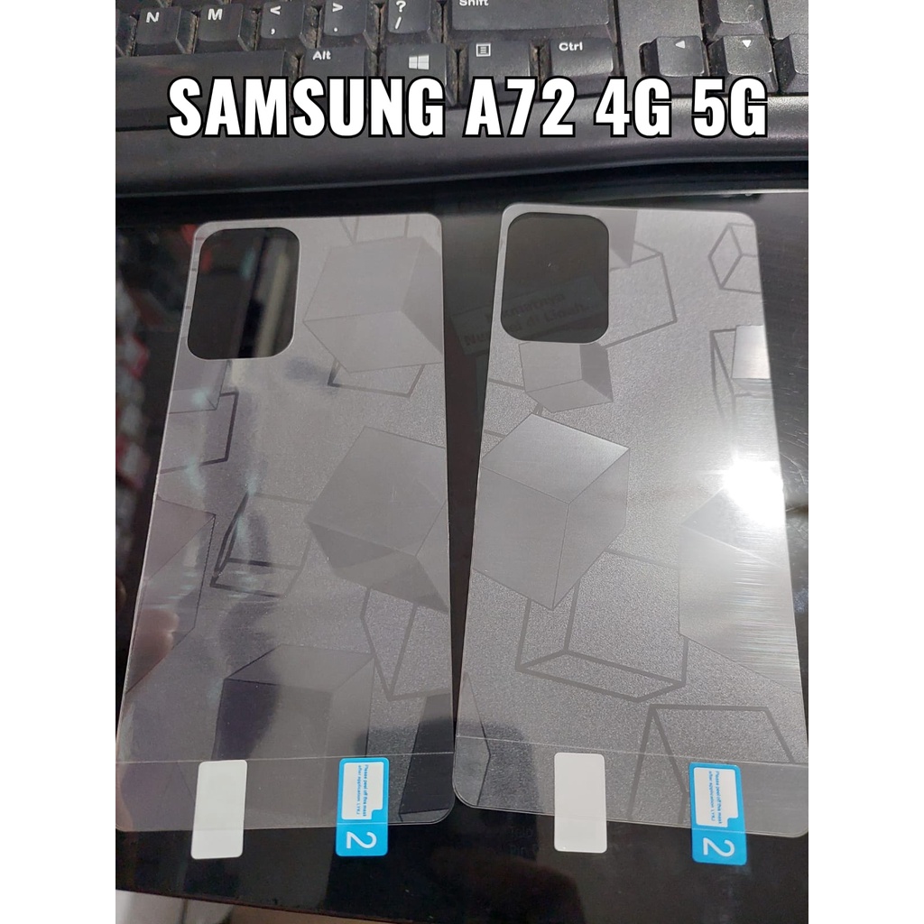 BACK SKIN GLITTER CUBE Samsung A03 A03 Core A03S A12 A22 4G A32 4G A52 A52S A72 A73 5G S21 S21FE S21Plus S21Ultra S22 S22Plus S22Ultra Garskin