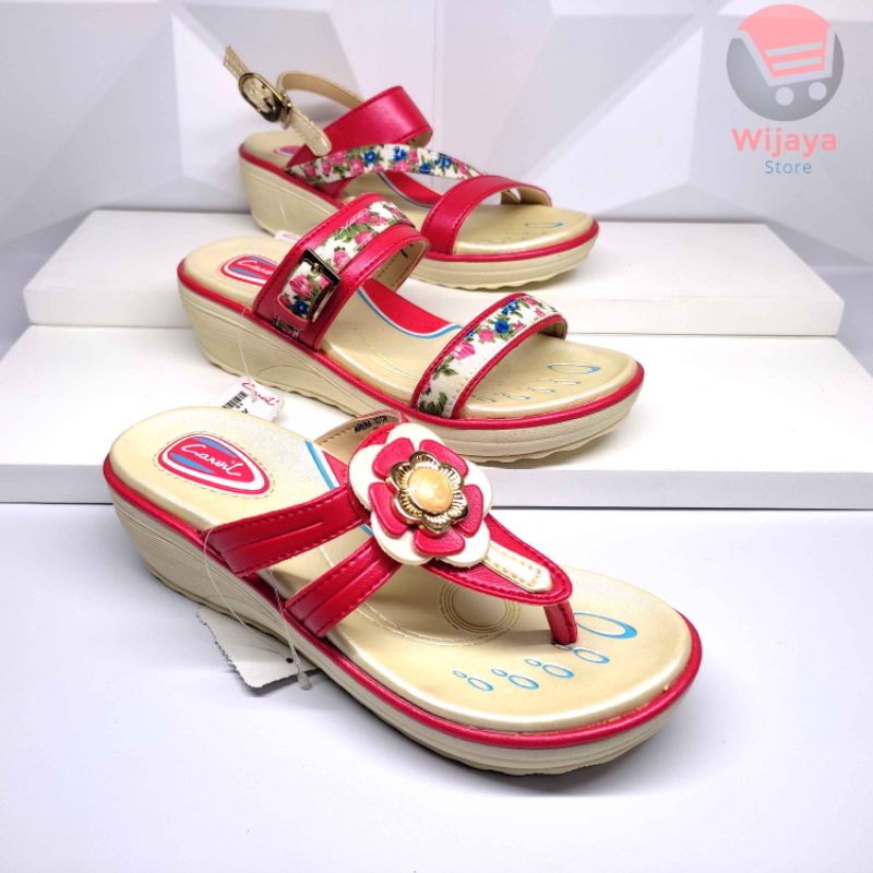 Sandal Anak Perempuan Carvil Original Sendal Wedges Kasual dan Trendi untuk Anak Cewek