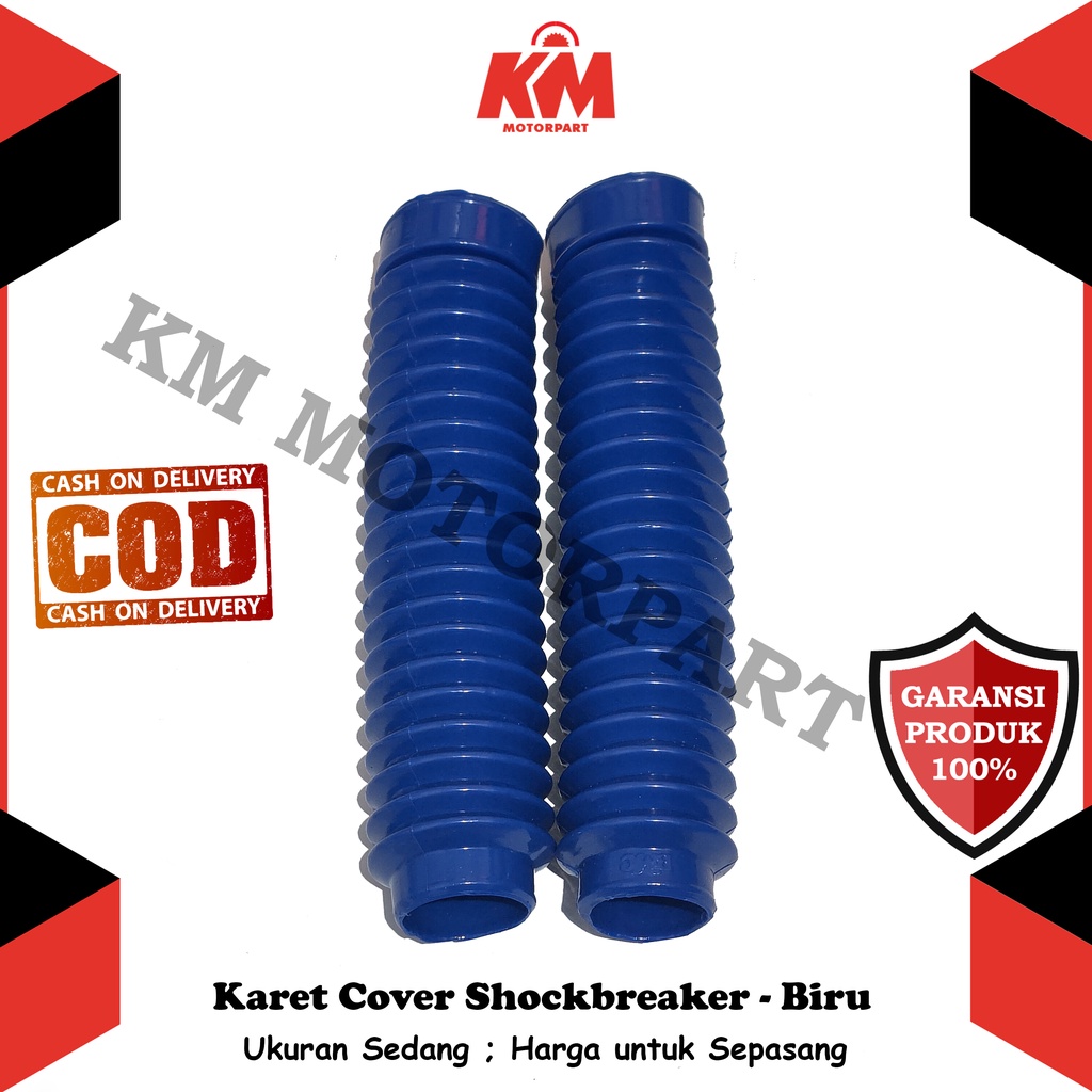 Karet Shock Depan JUMBO 26cm Cover Pelindung Sok Trail KLX CRF Byson KTM Dll Bahan Berkualitas