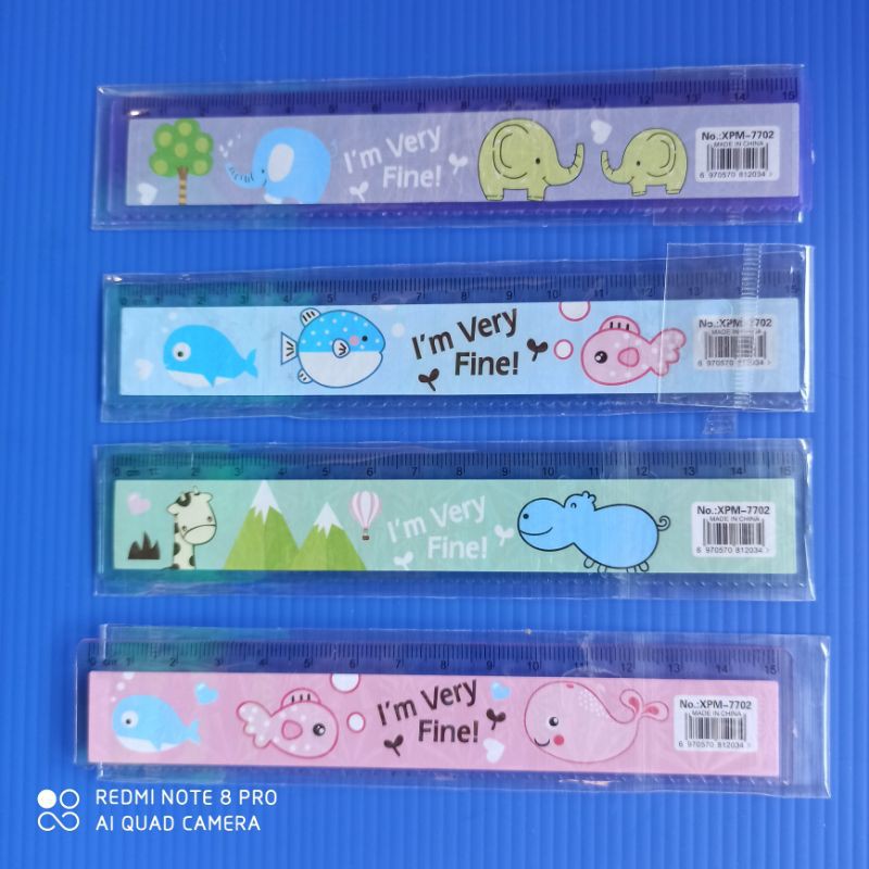 

Penggaris 15cm karakter/motif hewan