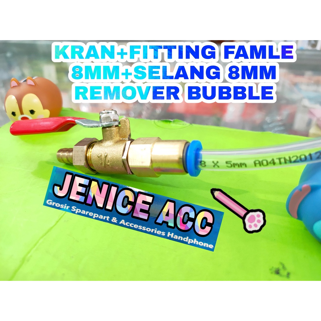 KRAN+FITTING FAMELA 8MM TO SELANG 8MM REMOVER BUBBLE