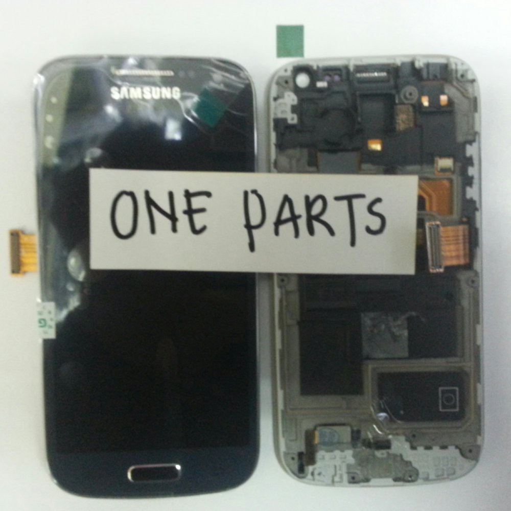 Dijual LCD   TOUCHSCREEN SAMSUNG GALAXY S4 MINI  i9190  BLUE   FRAME ORIGINAL Diskon