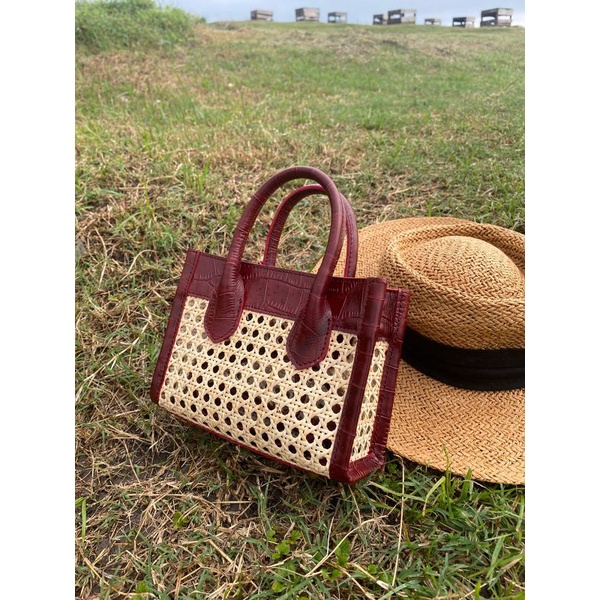 Mini Tote Bag - Rattan Bag Mini - Tas Rotan Bali - Bali Hadmade