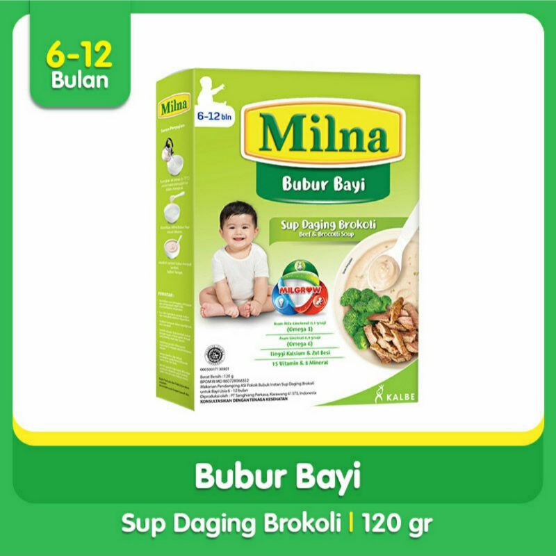 Milna Bubur Bayi 6-12M 120gr/ Bubur bayi - 120gr