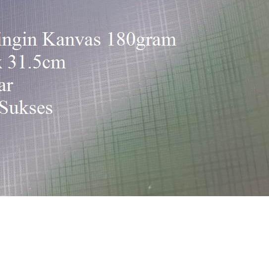 ۝ Laminasi Dingin Kanvas ♕