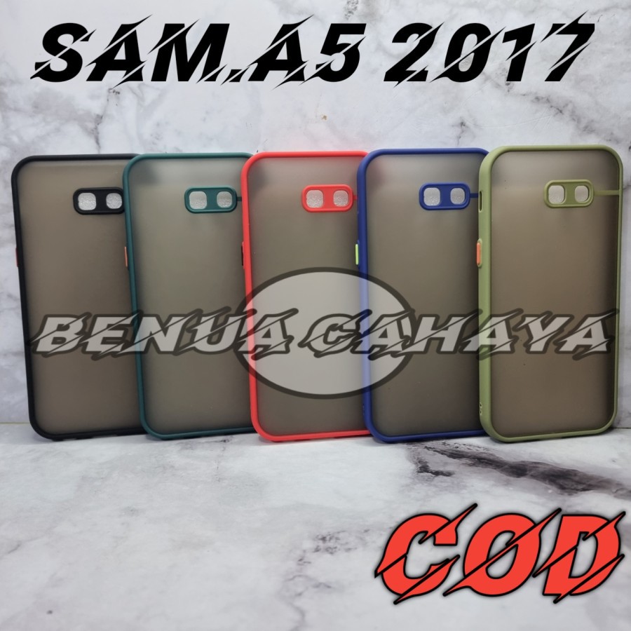 Case Samsung A5 2017 Matte Colour - Hard Case Samsung A5 2017 Transparent Matte Casing