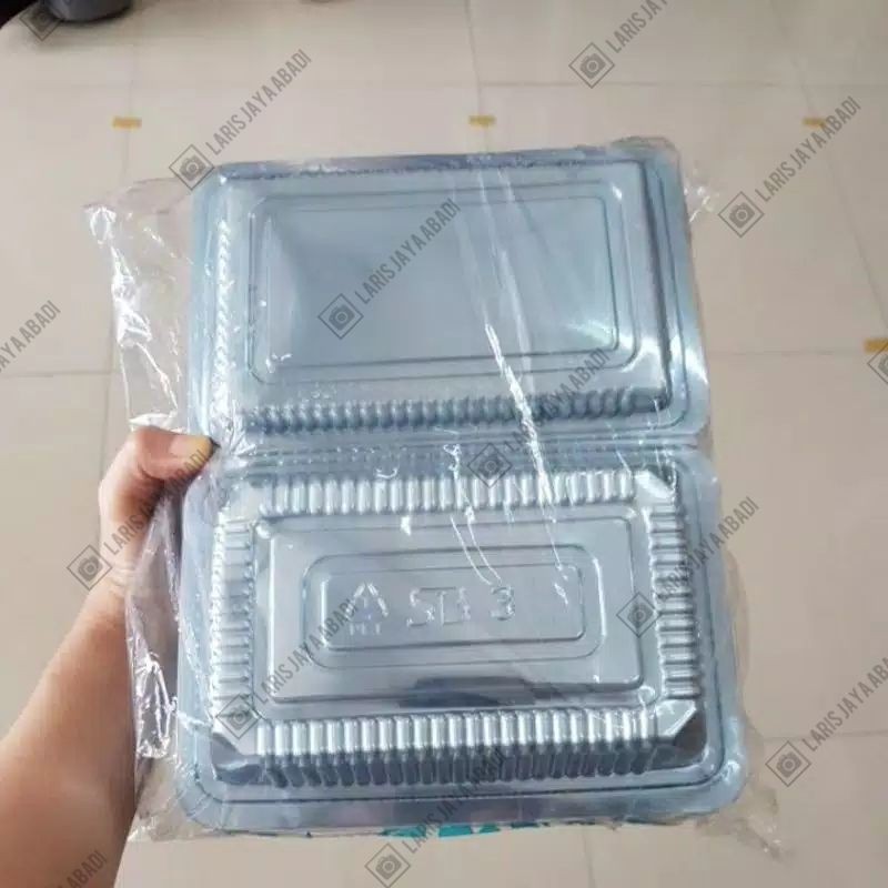 Kotak Plastik SB3 Mika Makanan Kue / Mie / Nasi Goreng dll (Tebal) uk Sedang | per 25pcs