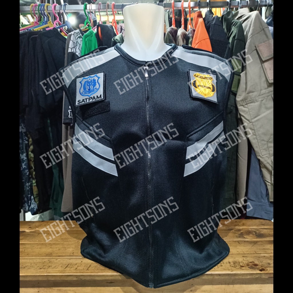 Promo Rompi Security Rompi Security Terbaru Bahan Mesh untuk Pria Wanita Dewasa Multifungsi Rompi Sa