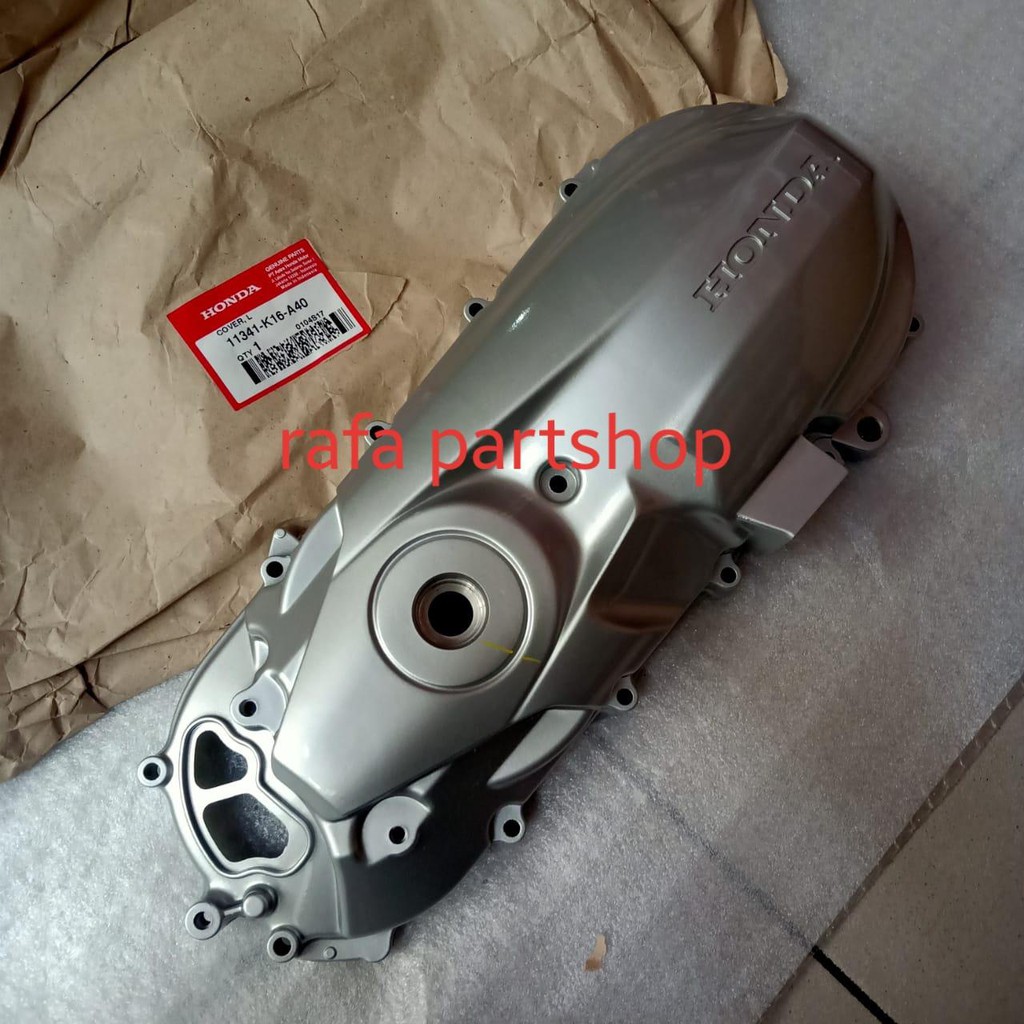 Cover L Blok Bak Cvt New s Scoopy Fi Esp Silver 11341K16A40 ORI AHM