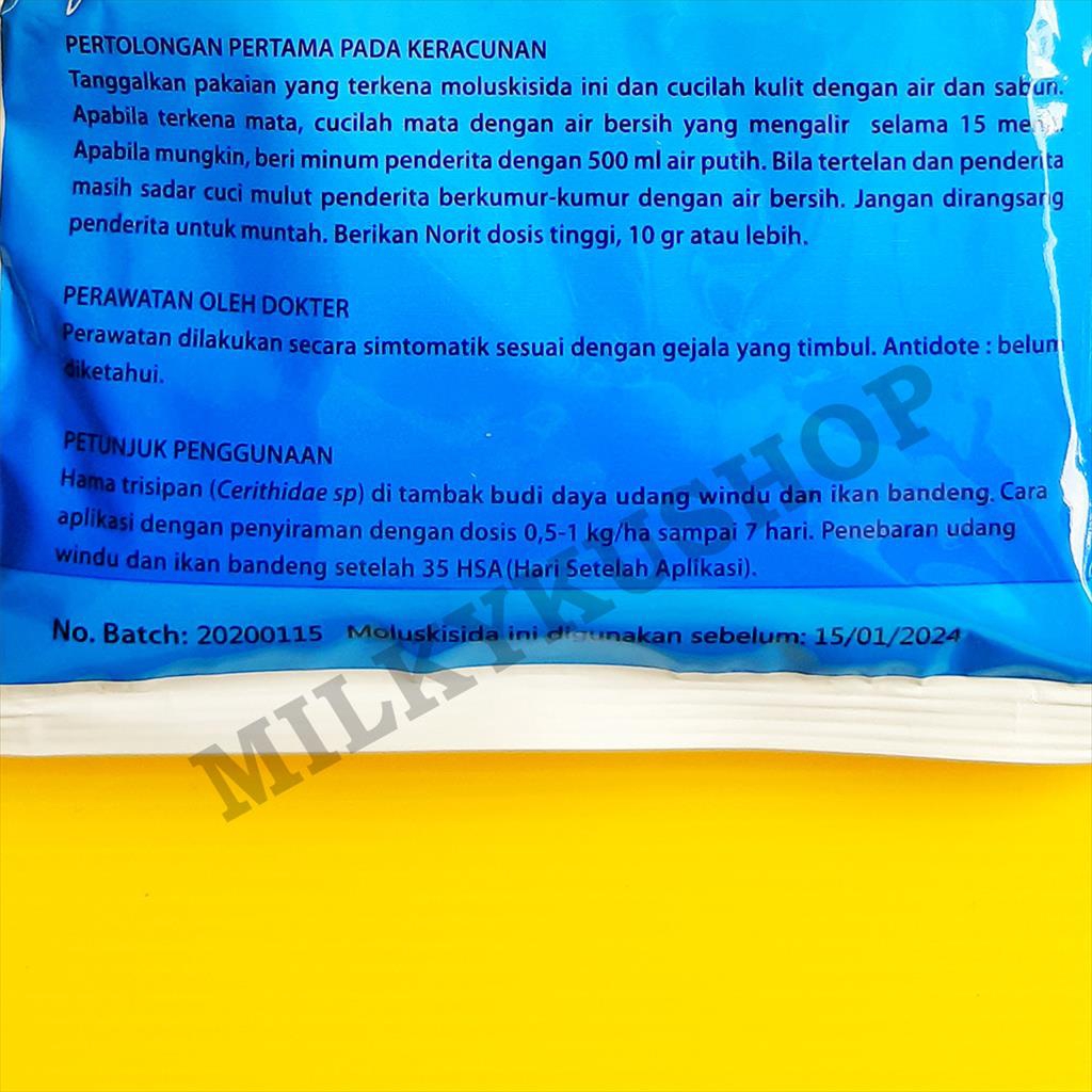 BENTAN 60 WP 100 GRAM KEMASAN PABRIK MOLUSKISIDA RACUN KEONG SIPUT