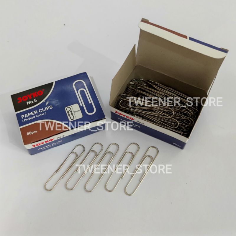 

Joyko Paper Clip No.5 isi 60pcs