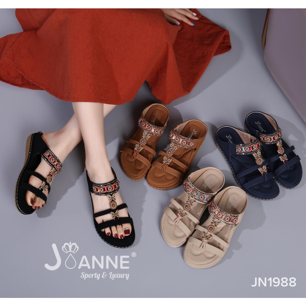 JOANNE Sandals Wanita Shoes #JN1988 ORIGINAL