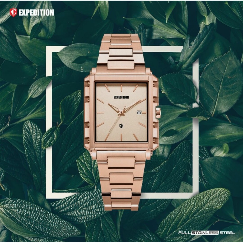 Expedition E6788 Rosegold Jam Tangan Couple (Bisa Beli Satuan) Original