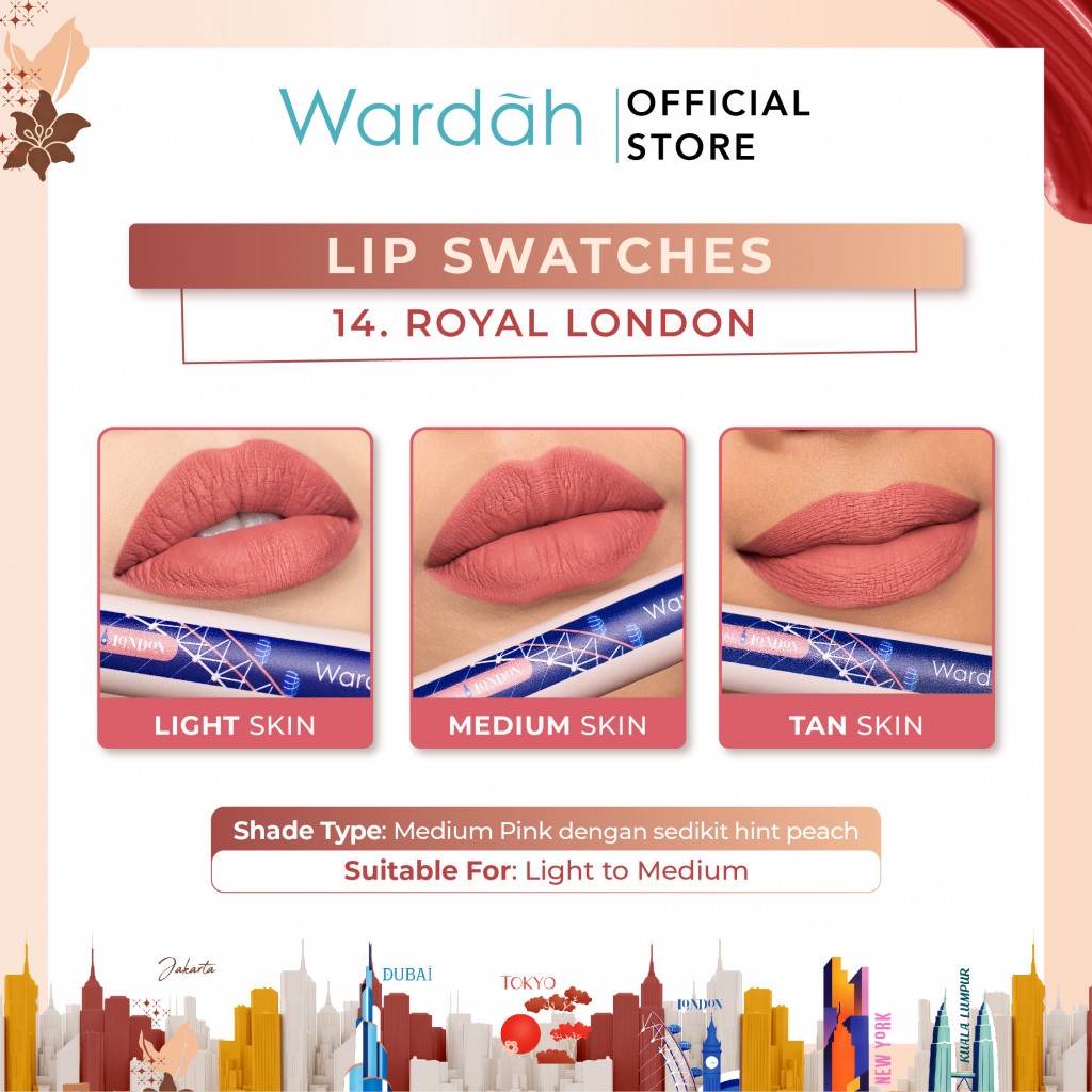 WARDAH COLORFIT LAST ALL DAY LIP PAINT 4.2 G (NEW AROUND THE WORLD)