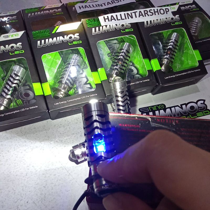 LED LUMINOS H6 lensa Ls2 2 warna putih kuning Original Lampu Motor Beat Mio Supra Jupiter MX Jupiter Z dll-4