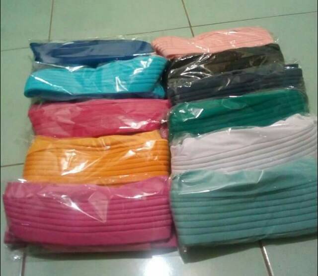 Jilbab/hijab instan serut Jokowi/serut polos/ hijab simpel pet amtem/ serut tali polos Khimar pet