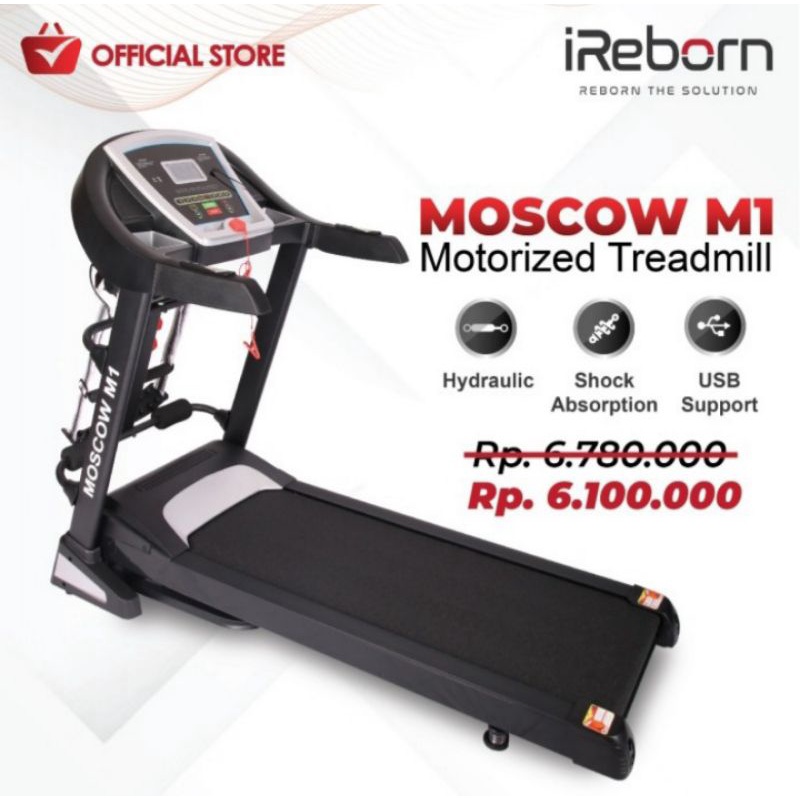 Treadmill electrik iReborn MOSCOW M1 grosir alat fitnes grosir treadmill