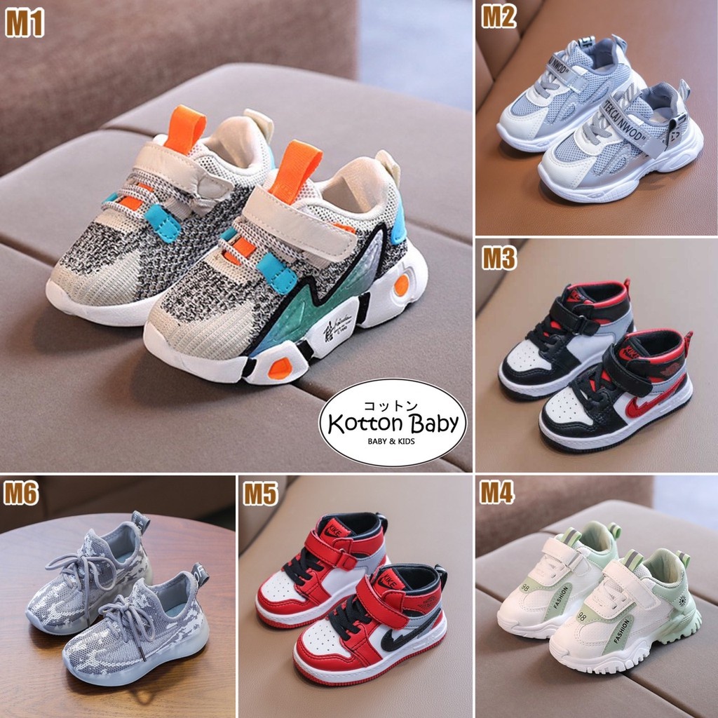 1-6thn | SEPATU ANAK SNEAKER ANAK vol.M SHOES LAKI-LAKI CASUAL FORMAL GAUL YMkid CATALOG