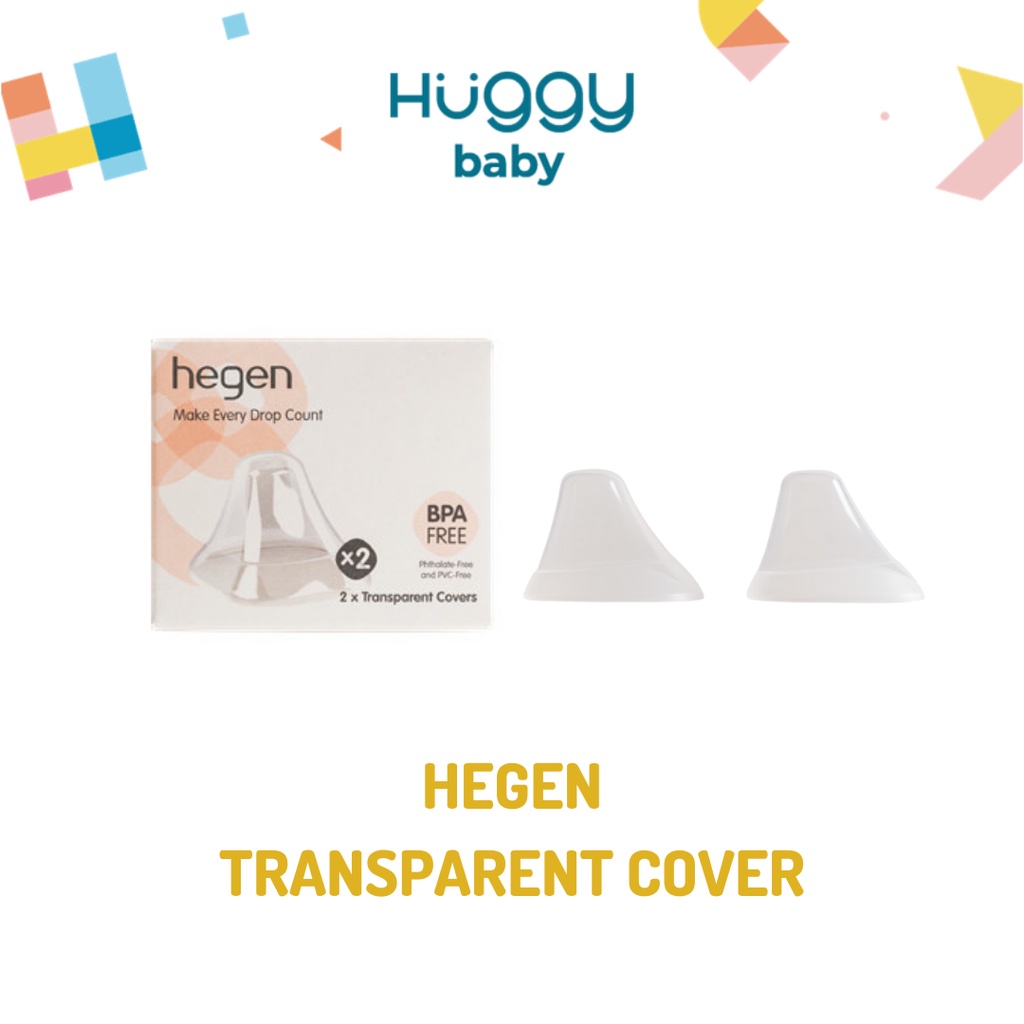 Hegen Transparent Cover [2-pack] / Tutup Botol Susu Hegen