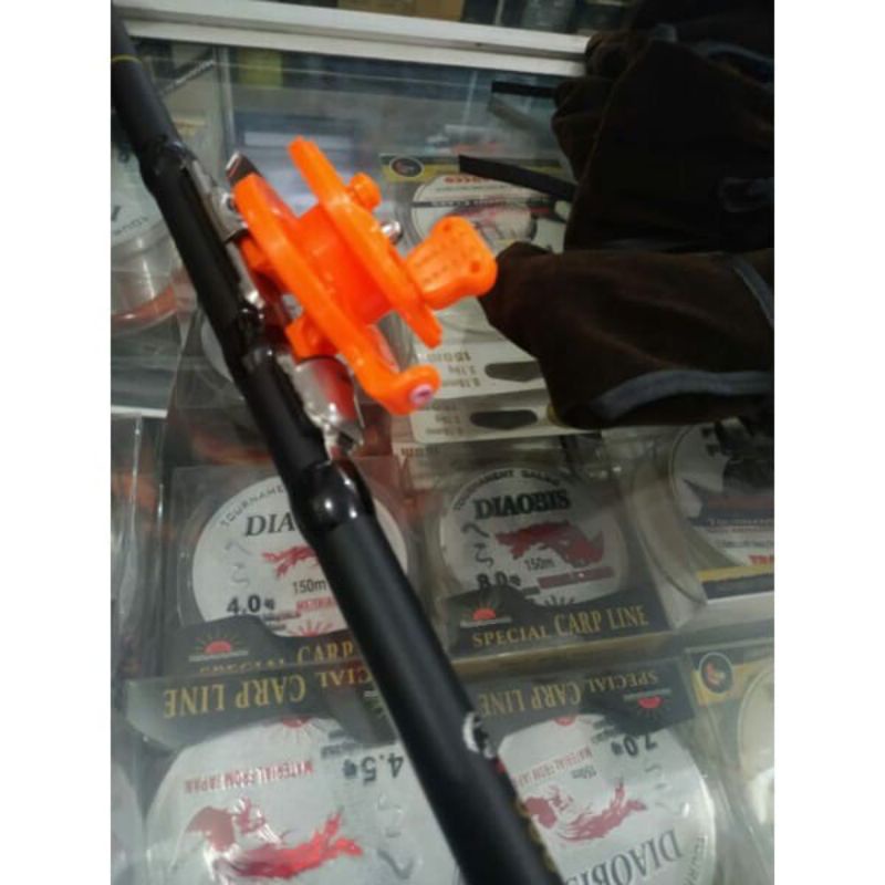 Reel Tokoz Reel Tokos Reel Fly 50 Mm Bahan Plastik Kualitas Baik untuk Tegek Kolong Joran Antena Jor
