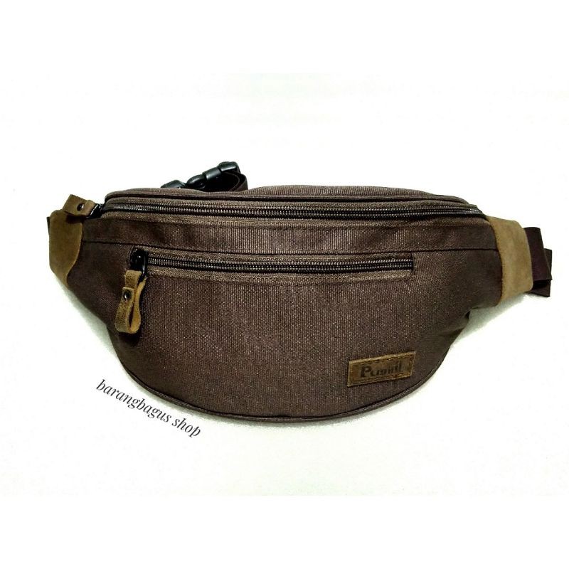 Tas pinggang waistbag waist bag Original pria Pusiill bahan cordura (kode 055) simpel model