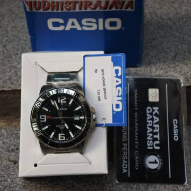100% ORIGINAL CASIO MTP-VD01D Jam Tangan Pria Garansi Resmi Casio Indonesia